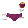 Six-pack of Parfait Lingerie seamless hipster panties in various neutral colors, showcasing comfortable, smooth fit.