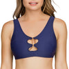 Parfait Lingerie PARFAIT Storm S8131 Womens Bikini Top Cut-Out Underwire Swimwear - Twilight