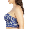 Parfait Lingerie PARFAIT Dolly P50119 Women's Longline Strapless Bustier - Blue Daisy