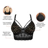 Parfait Lingerie PARFAIT Mia Lace P5951 Women's Full Busted Lightly Padded Wire Free Bra - Black