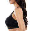 Parfait Lingerie PARFAIT Active P62121 Wirefree Full Busted and Full Coverage Unlined Sports Bra - Black
