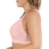 Parfait Lingerie PARFAIT Adriana P5482 Women's Curvy and Full Bust Supportive Wire-free Lace Bra   - Petal Pink