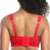 Parfait Lingerie Bralette PARFAIT Adriana P5482 Women's Curvy and Full Bust Supportive Wire-free Lace Bra  - Racing red