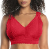 Parfait Lingerie Bralette PARFAIT Adriana P5482 Women's Curvy and Full Bust Supportive Wire-free Lace Bra  - Racing red
