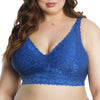 Parfait Lingerie PARFAIT Adriana P5482 Women's Curvy and Full Bust Supportive Wire-free Lace Bra  - Sapphire