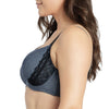Parfait Lingerie PARFAIT Casey 2801 Women's Wired Padded Plunge Seamless T-shirt Bra - Dark Blue Denim