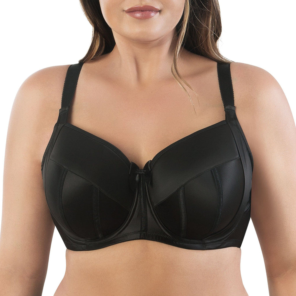 Parfait Lingerie Underwire PARFAIT Charlotte 6901 Women's Full Busted and Full Figured Sexy Padded Bra - Black