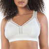 Parfait Lingerie Bralette PARFAIT Dalis P5641 Women's Full Busted and Curvy Wire Free Bralette  - Pearl White
