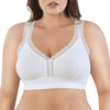 Parfait Lingerie Bralette PARFAIT Dalis P5641 Women's Full Busted and Curvy Wire Free Bralette  - Pearl White