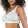 Parfait Lingerie Bralette PARFAIT Dalis P5641 Women's Full Busted and Curvy Wire Free Bralette  - Pearl White