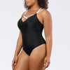 Parfait Lingerie PARFAIT Lauren S8226 Wireless Bikini Top with Shelf Bra and Deep U-Back Design - Black w White