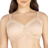 Nude Leila underwire full bust nursing bra by Parfait Lingerie, front view showing supportive design and adjustable straps.