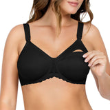 Black Leila underwire full bust nursing bra by Parfait Lingerie with supportive cups and adjustable straps, designed for nursing comfort.