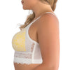Parfait Lingerie PARFAIT Mia Daisy P6142 Women's Full Bust and Full Figure Wirefree Bralette - Pearl White