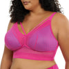 Parfait Lingerie Bralette PARFAIT Mia Dot P6011 Women's Full Busted Lightly Padded Wire Free Bra - Bright pink