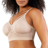 Parfait Lingerie PARFAIT Mia Dot P6011 Women's Full Busted Lightly Padded Wire Free Bra - Cameo Rose