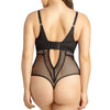 Parfait Lingerie Bodysuit PARFAIT Mia Dot P6017 Women's Sexy Wire-free Bodysuit Lingerie - Black