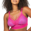 Parfait Lingerie Bralette PARFAIT Mia Dot P6011 Women's Full Busted Lightly Padded Wire Free Bra - Bright pink