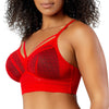 Parfait Lingerie Bralette PARFAIT Mia Dot P6011 Women's Full Busted Lightly Padded Wire Free Bra - Racing Red