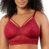 Parfait Lingerie PARFAIT Mia Lace P5951 Women's Full Busted Lightly Padded Wire Free Bra - Rio Red