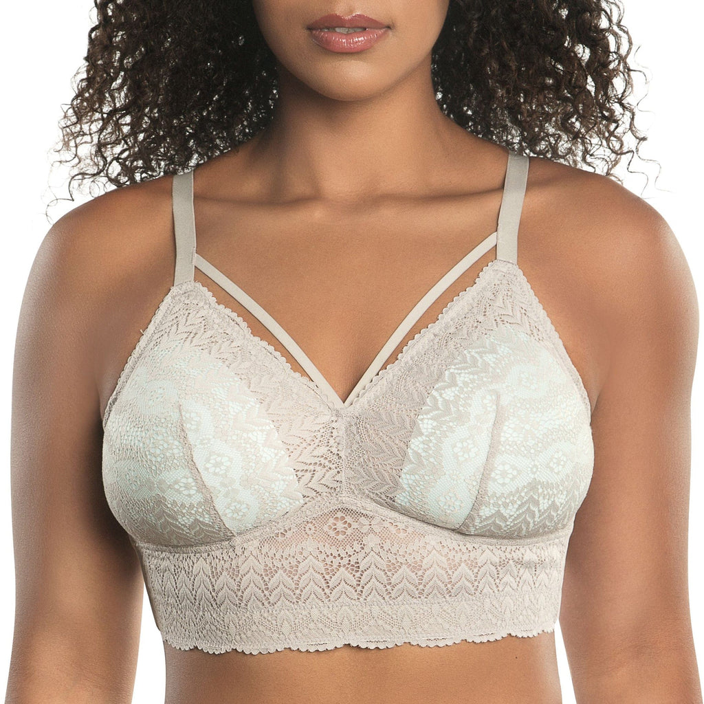 Parfait Lingerie PARFAIT Mia Lace P5951 Women's Full Busted Lightly Padded Wire Free Bra - Sandstone