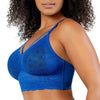 Parfait Lingerie PARFAIT Mia Lace P5951 Women's Full Busted Lightly Padded Wire Free Bra - Sapphire
