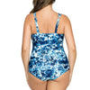 Parfait Lingerie PARFAIT Oceane S8066 Microfiber One Piece Swimsuit with Knotted Side Detail - Splash Print