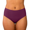 Blackberry Parfait Seamless Mid-Waist Brief in 6-pack, front view showcasing soft fabric and comfortable fit.