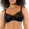 Parfait Lingerie PARFAIT Paige A1672 Women's Lace Mesh Full Busted Wired Unlined Bra - Black