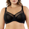 Parfait Lingerie PARFAIT Paige A1672 Women's Lace Mesh Full Busted Wired Unlined Bra - Black