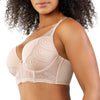 Parfait Lingerie PARFAIT Pearl P6091 Women's Longline Plunge Full Busted Bra  - Cameo Rose