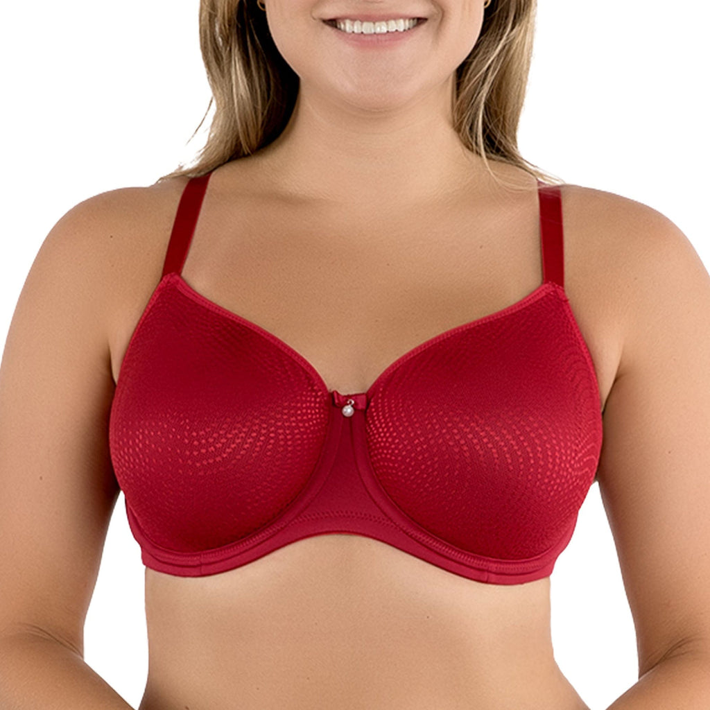 Parfait Lingerie PARFAIT Pearl P60921 Women's Non-padded Seamless Minimizer Full Busted Bra - Rio Red