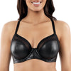 Parfait Lingerie PARFAIT Stevie P50125 Faux Leather Full Busted Unlined Non-padded Underwired Bra - Black