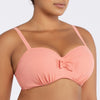 Parfait Lingerie PARFAIT Vivien S8162 Womens Balconette Bikini Top Underwire Vintage Inspired Swimwear - Pink Blush