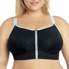 Parfait Lingerie PARFAIT Wave P6052 Women's Wire-Free Front Closure Sports Bra - Black