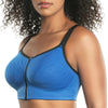 Parfait Lingerie PARFAIT Wave P6052 Women's Wire-Free Front Closure Sports Bra - Nautical Blue