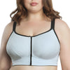 Parfait Lingerie Sports Bra PARFAIT Wave P6052 Women's Wire-Free Front Closure Sports Bra - Silver
