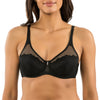 Parfait Lingerie Parfait Luxlacy Pretty Lace And Mesh Full Busted Full Coverage Unlined Non-padded Wired Bra - Black