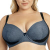 Parfait Lingerie PARFAIT Casey 2801 Women's Wired Padded Plunge Seamless T-shirt Bra - Dark Blue Denim