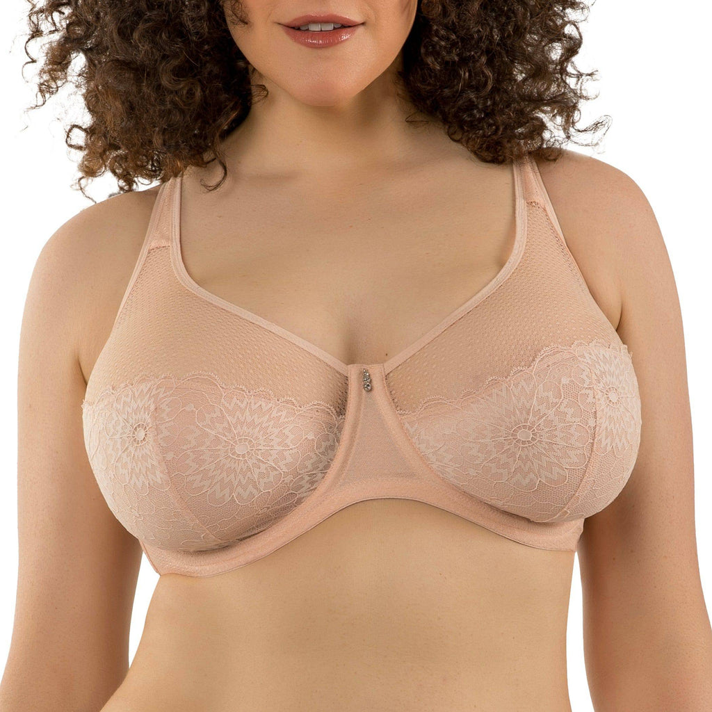 Luxlacy full bust lace padded bra in Cameo Rose by Parfait Lingerie, featuring intricate lace details and supportive design.