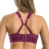 Parfait Lingerie PARFAIT Adriana P5482 Women's Curvy and Full Bust Supportive Wire-free Lace Bra - Blackberry