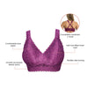 Parfait Lingerie PARFAIT Adriana P5482 Women's Curvy and Full Bust Supportive Wire-free Lace Bra - Blackberry