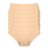 Bare Parfait Seamless Mid-Waist Briefs in a 6-pack, comfortable lingerie with smooth fit and seamless design.