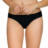 Parfait Lingerie PARFAIT Pure S8123 Womens Bikini Bottom Classic Seamless Swimwear - Black