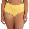 Parfait Lingerie PARFAIT Vivien S8165 Womens High Waist Bikini Bottom Full Coverage Retro Swimwear - Lemon Drop
