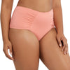 Parfait Lingerie PARFAIT Vivien S8165 Womens High Waist Bikini Bottom Full Coverage Retro Swimwear - Pink Blush