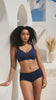 Dalis Wire-Free Full Bust Bralette - Navy